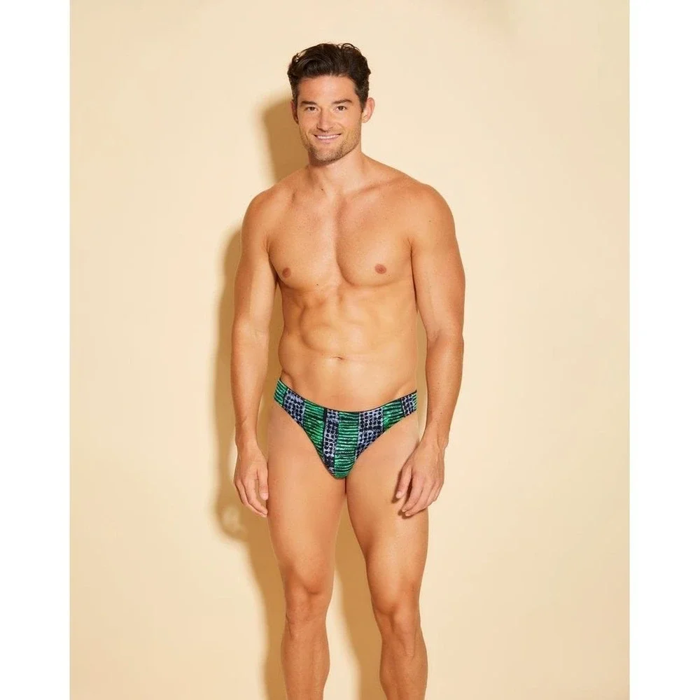 Men's Luxury Lace G-String Bold Print Sexy Designer Thong Statement Piece XL