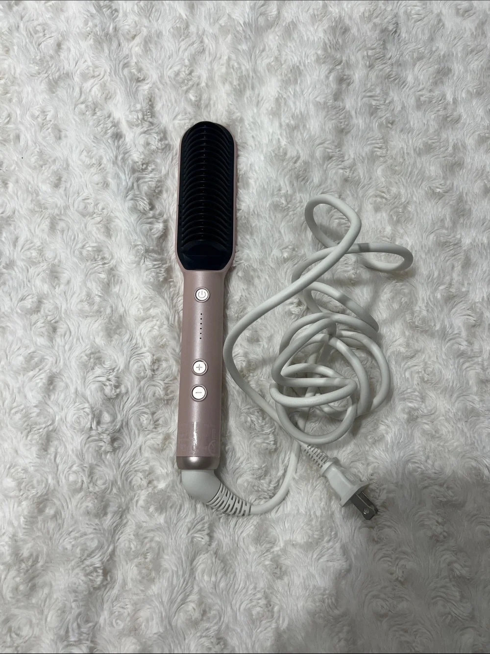 Pink Hair Straightening Brush