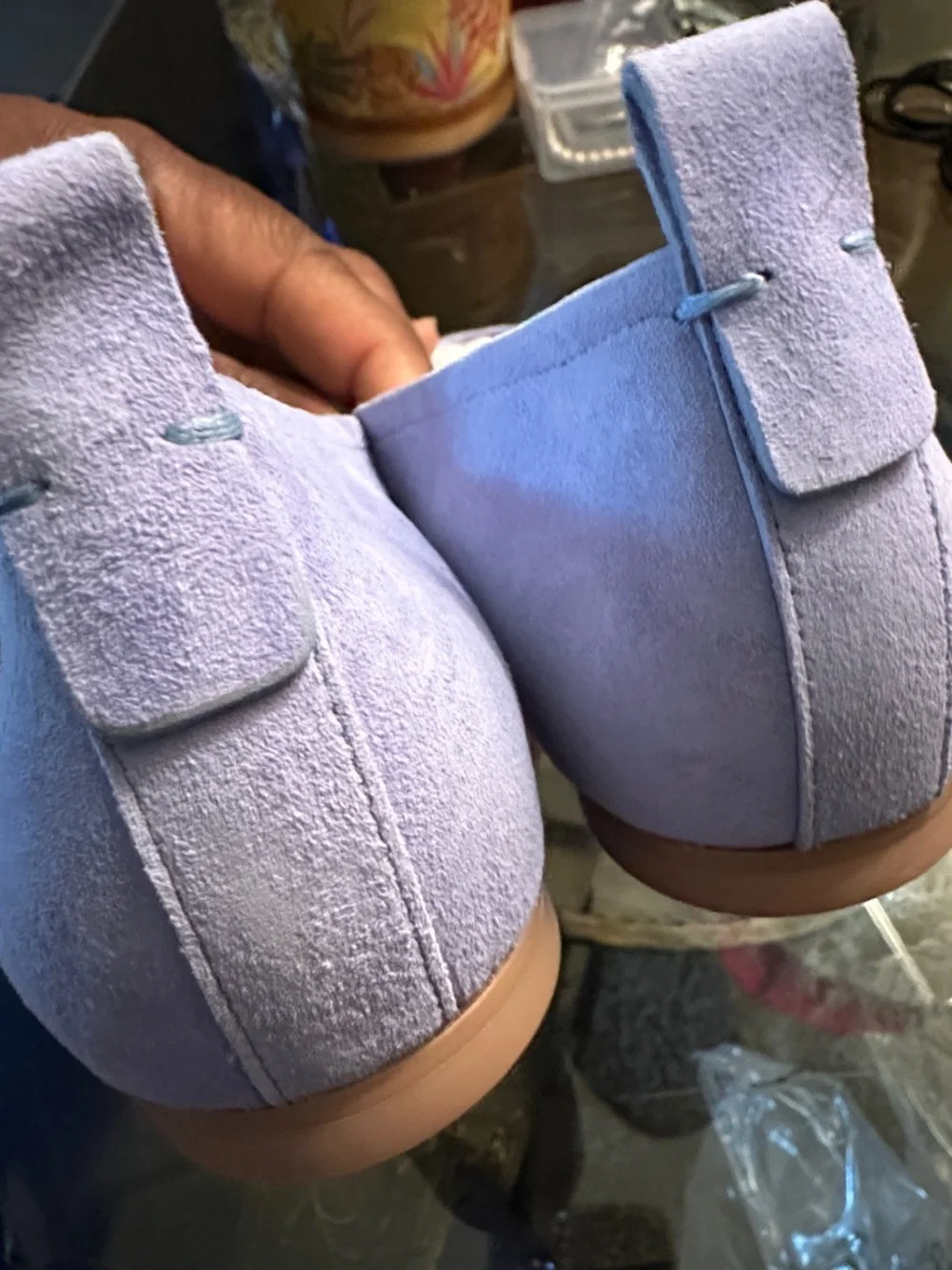 27 EDIT lavender suede