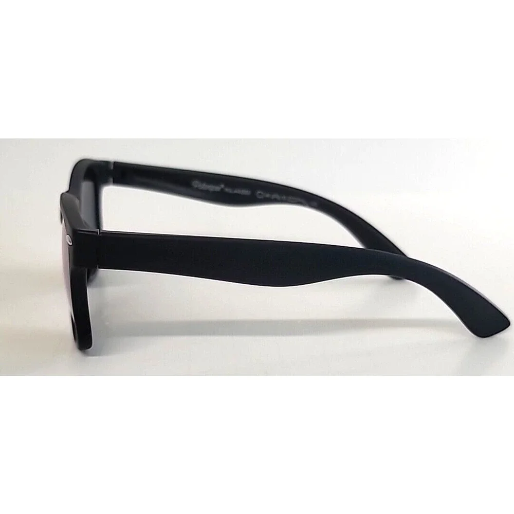 Polarspex Kids Sunglasses Matte Black Frame‎ Mirror Lense 100% UV Protection