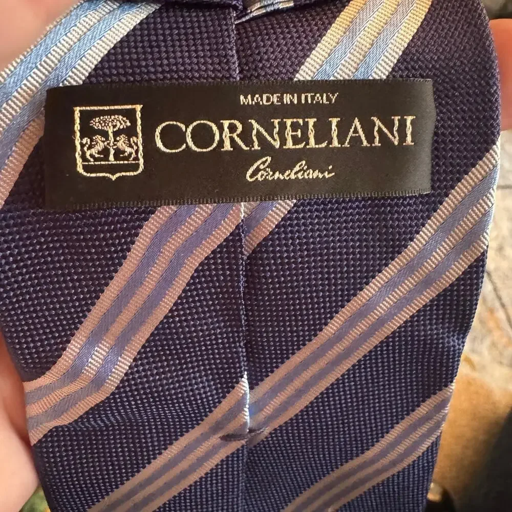 Corneliani blue striped