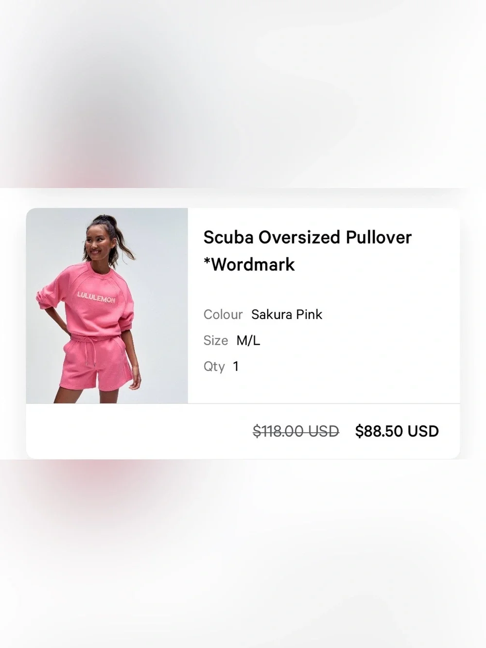 lululemon athletica cropped crewneck
