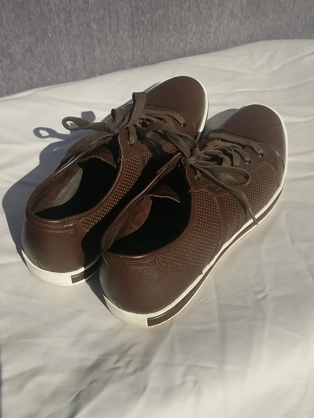 Kenneth Cole Right On Cue Men's Brown Casual Lace-Up Sneakers