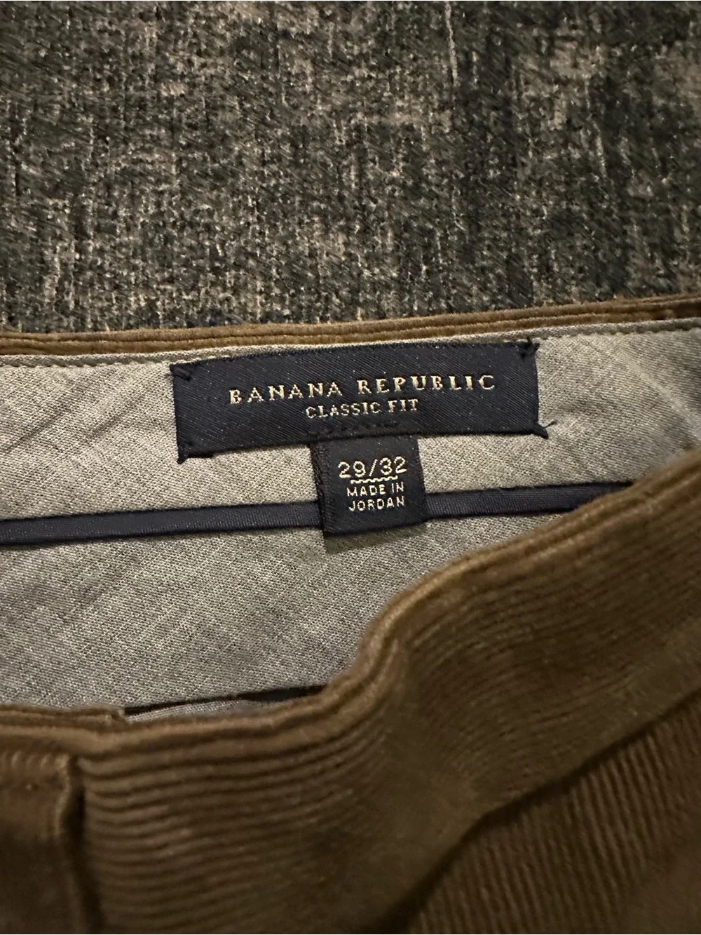 Banana Republic tailored corduroy