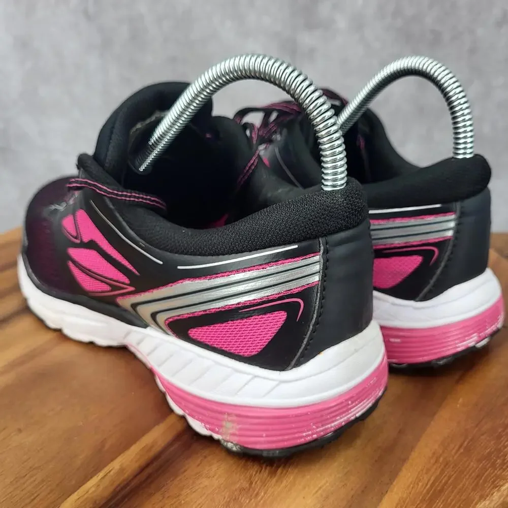 Avia ‎ Running Shoes Womens 8.5 Black Pink Arch Support Sneakers Trainers