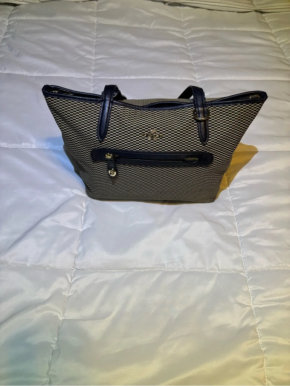Coach black tan