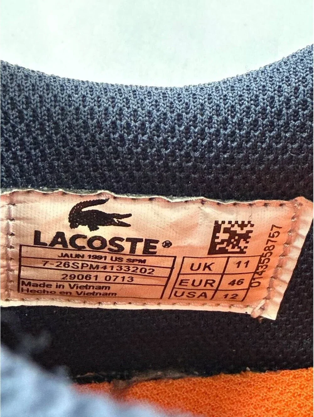 Lacoste minor from overall