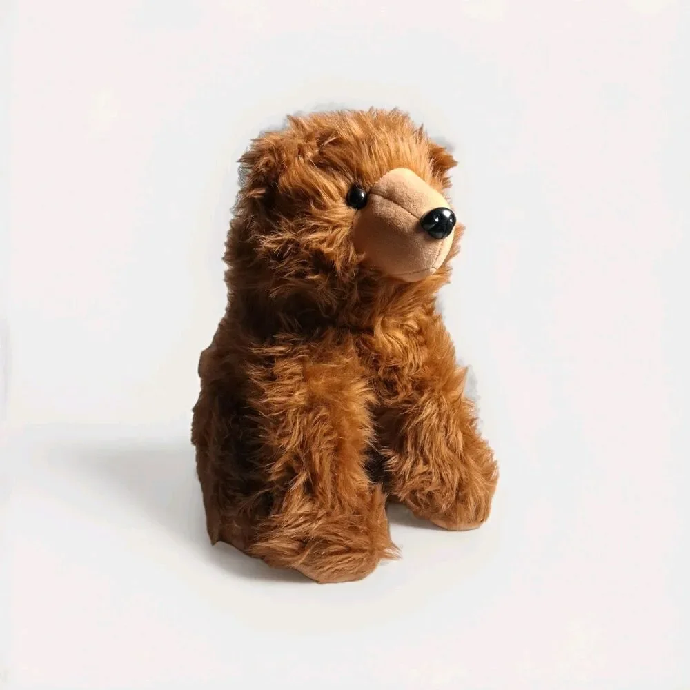 Aurora World‎ Sitting Bear Brown Beanbag Plush Stuffed Animal Toy Tag Removed