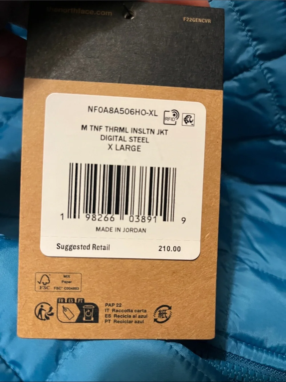 The North Face new tags