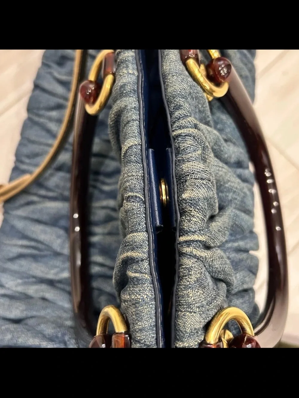 Miu Miu textured matelassé