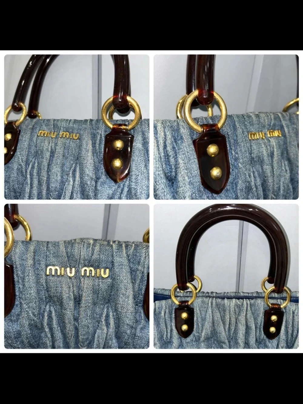 Miu Miu textured matelassé