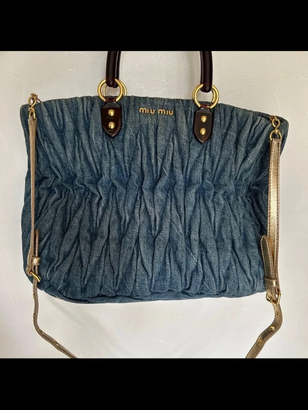 Miu Miu textured matelassé