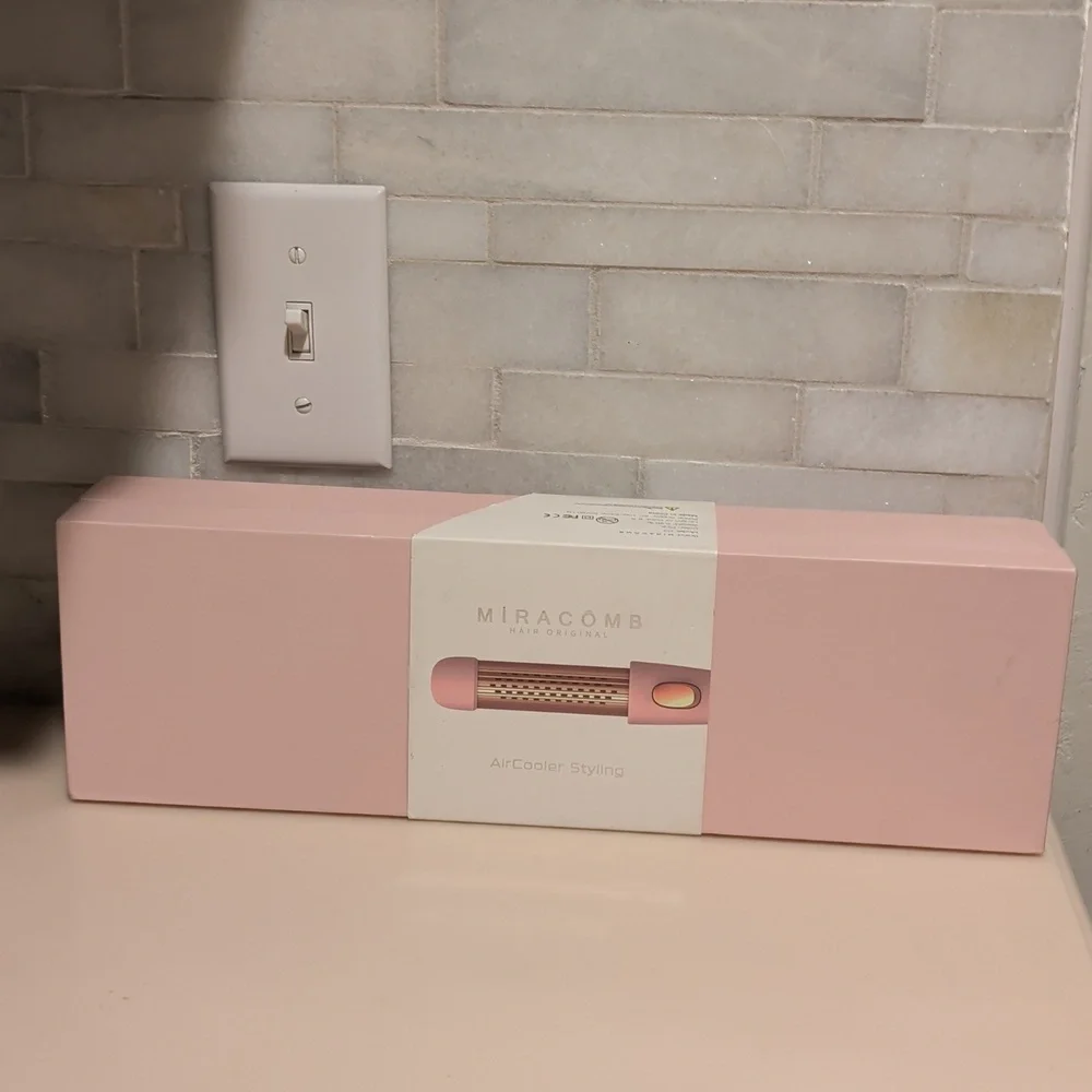 Miracomb 2-In-1 Professional Titanium Cool Air Straightener & Curler NIB