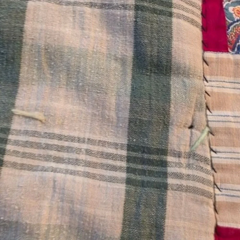Handmade back plaid
