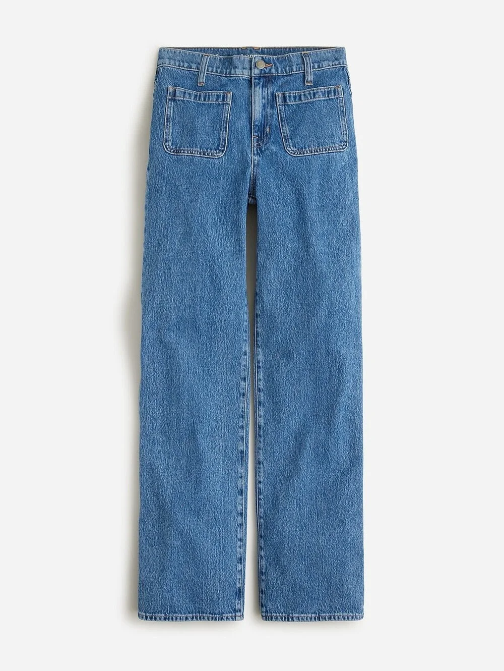 Full-length slim wide-leg jean in Joelle wash - J.crew - Size 27 - Patch Pocket