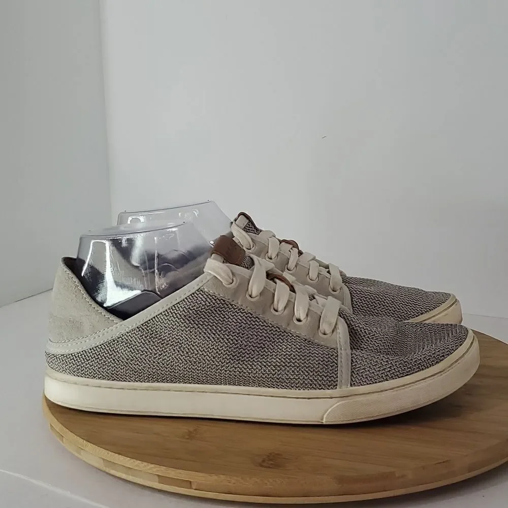 OLUKAI Pehuea Li Women's Slip On Sneakers Drop-in Heel Tapa Size 10
