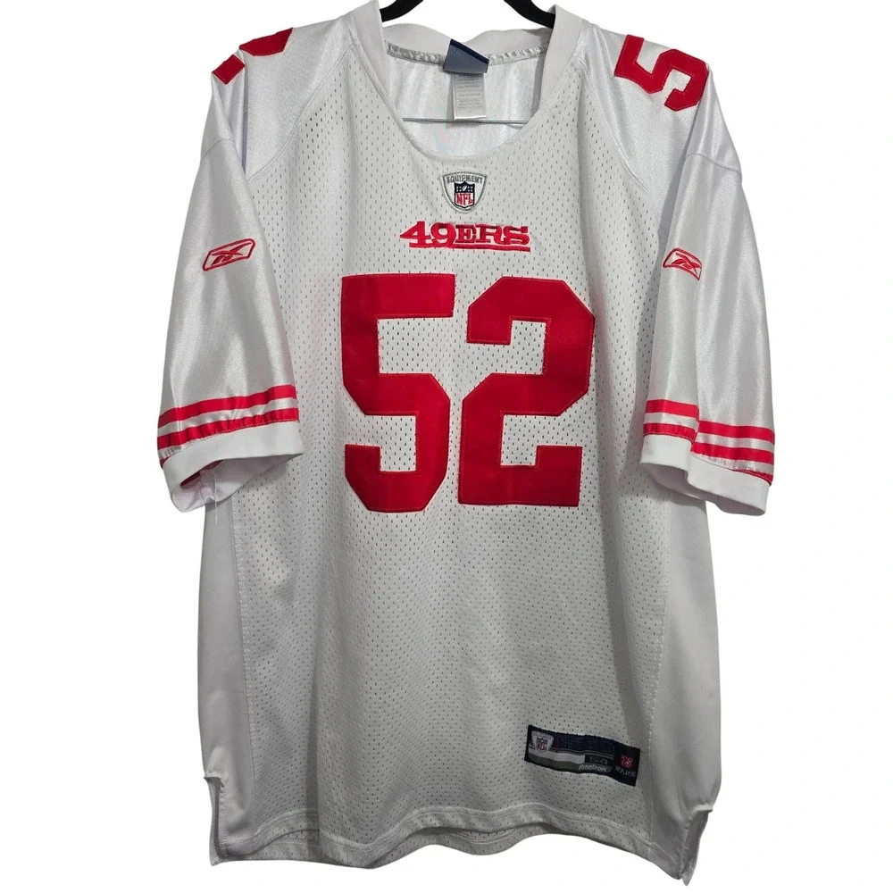 Reebok NFL‎ San Francisco 49ers Patrick Willis #52 Jersey White Mens 54 R700A 05