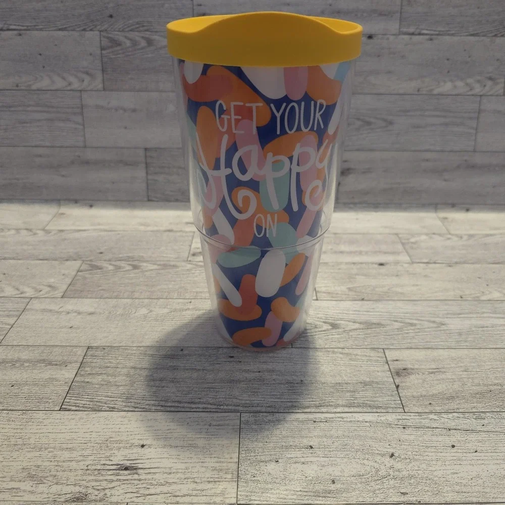 Tervis Get Your Happy On Tumbler‎ Cup 24 Ounce Multicolor