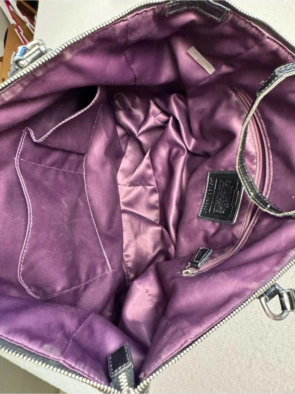 Coach sleek tote