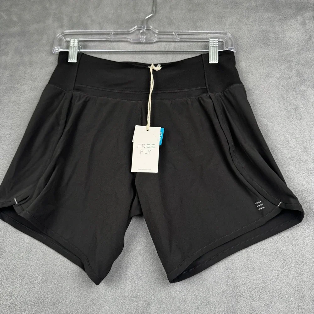 Free Fly Womens Bamboo-Lined Breeze Short‎ 6 Inch Inseam Black XS WBS-6-300-XS