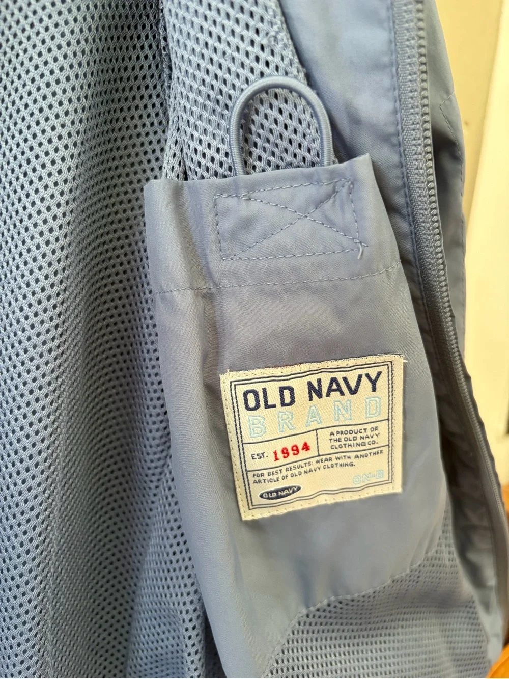 Old Navy Light Blue Hooded Windbreaker Jacket