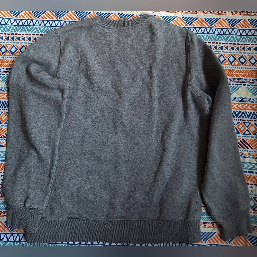 Vintage Nike Athletic Dept Grey Mini Swoosh Sweatshirt Men's L Crewneck Pullover