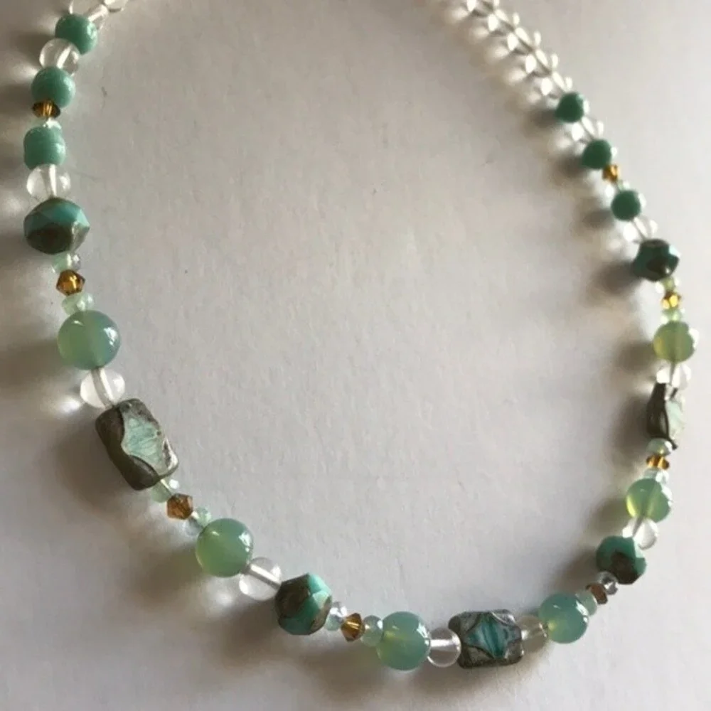 Vintage handmade teal