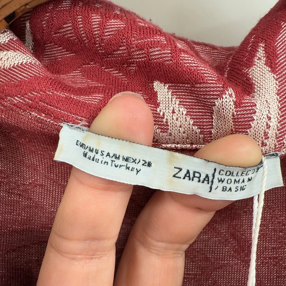Zara floral jacquard