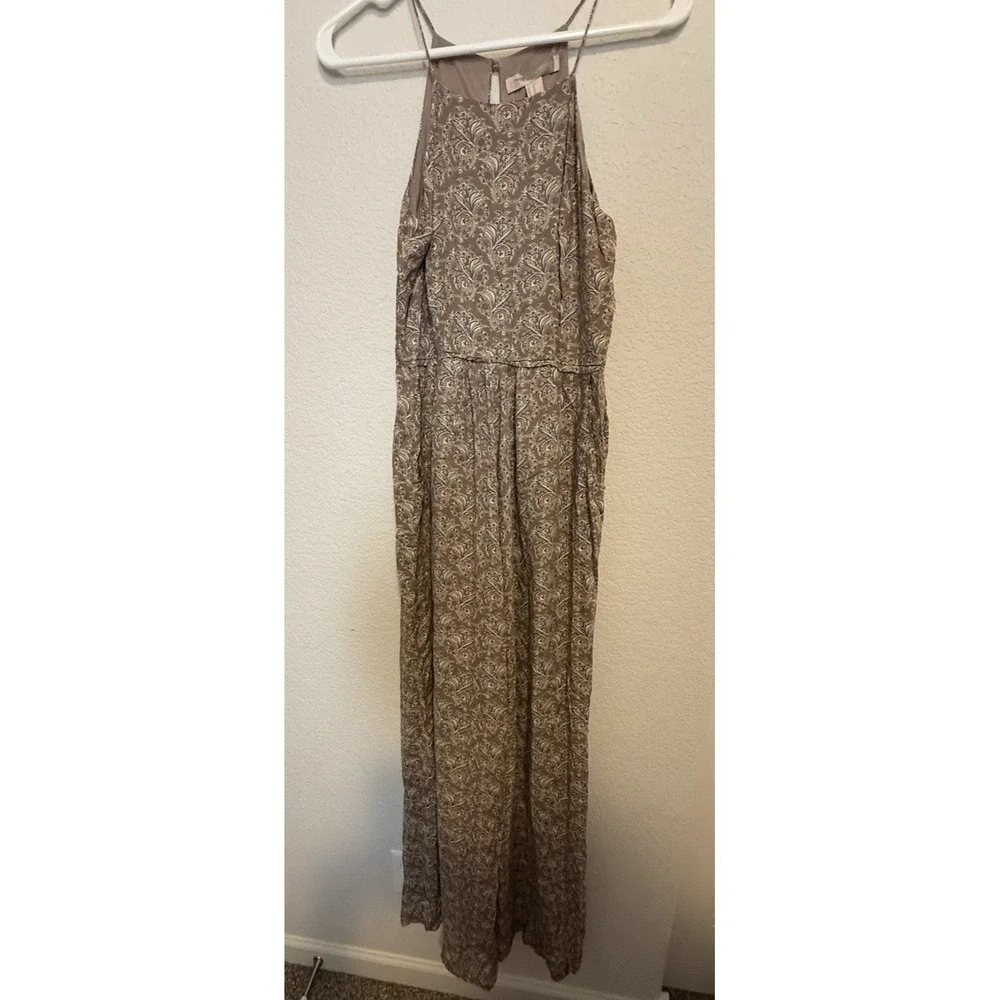 Forever 21 Brown Paisley Print Sleeveless Jump Suit XS Casual‎