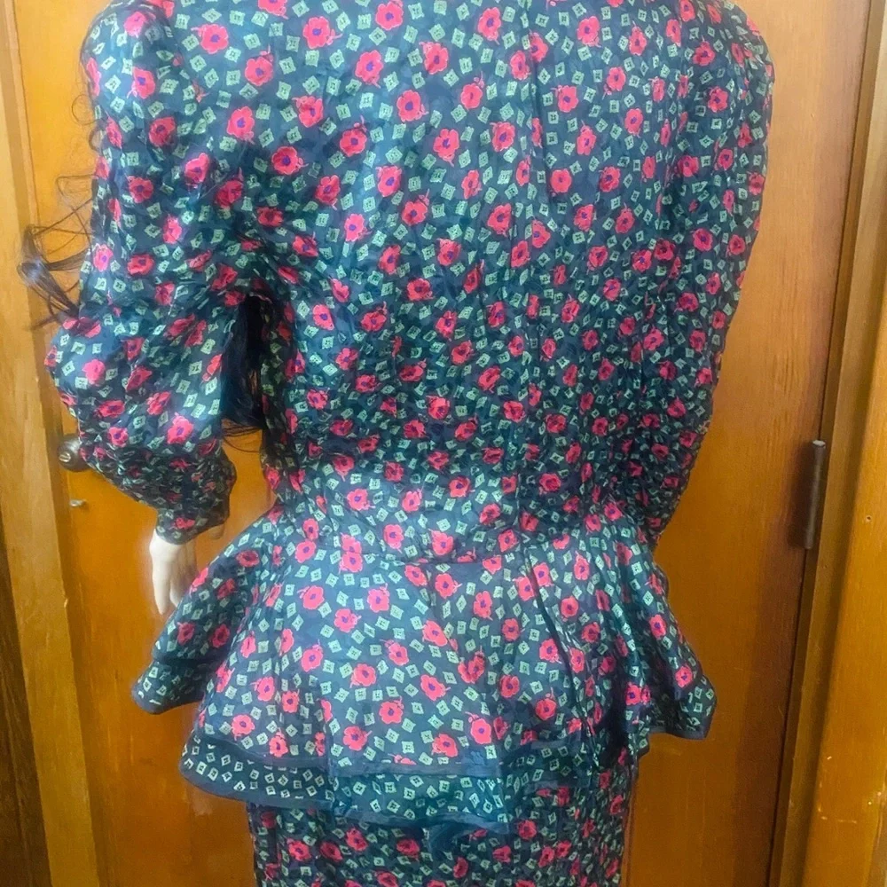 Vintage print zip