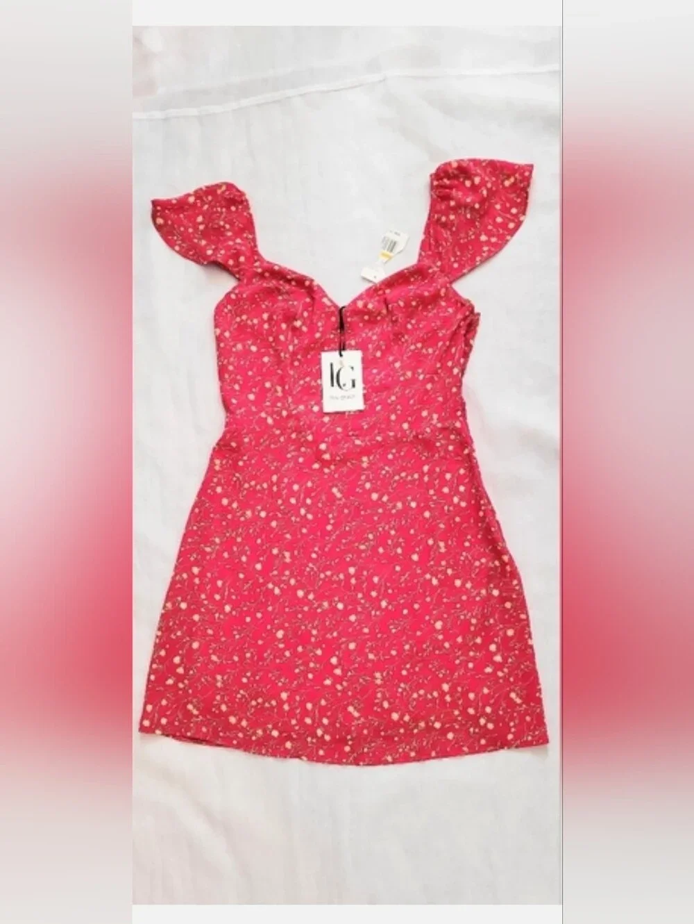 NWT! Summer Garden Party Club Boho Floral Women's Cottagecore Mini Dress Small