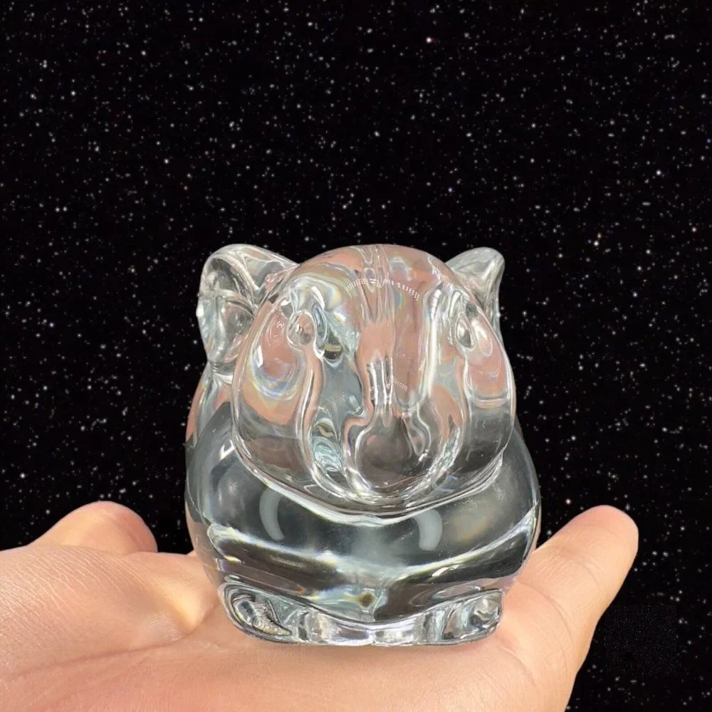 Glass Bunny Votive clear bunny