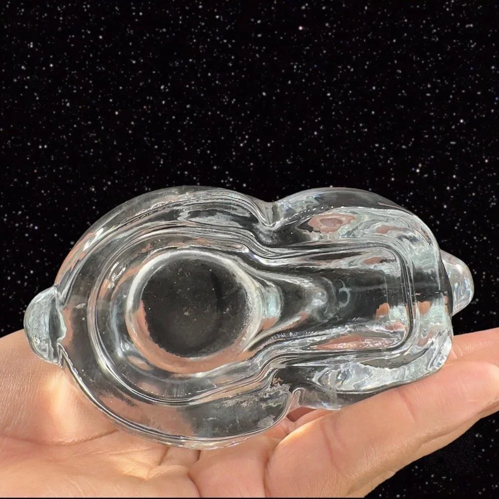 Glass Bunny Votive clear bunny