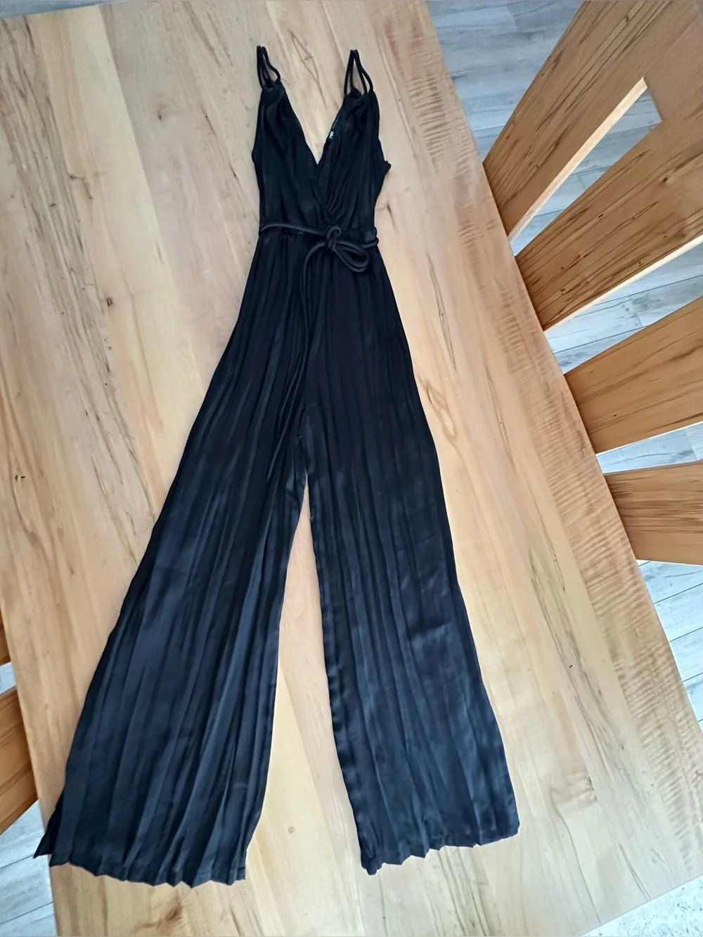 ZARA satin jumpsuit XS