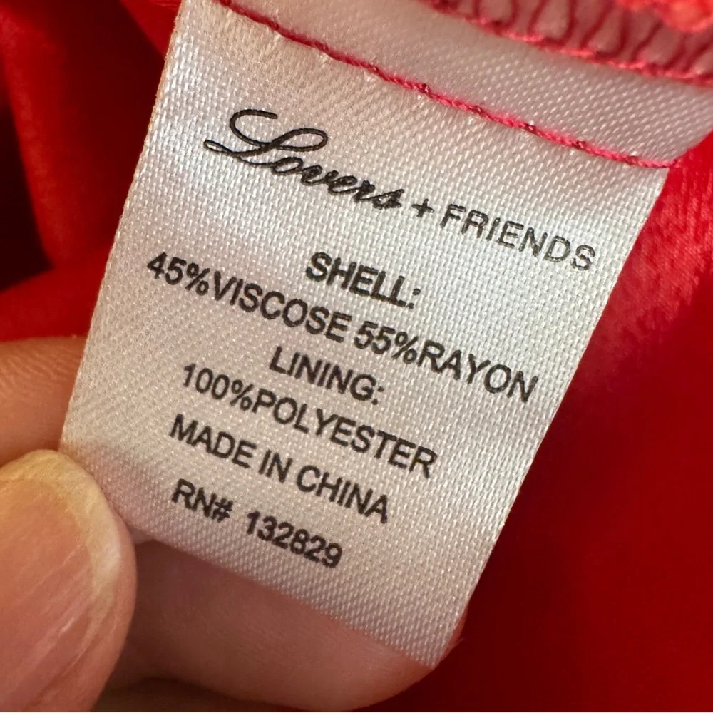Lovers + Friends tag size