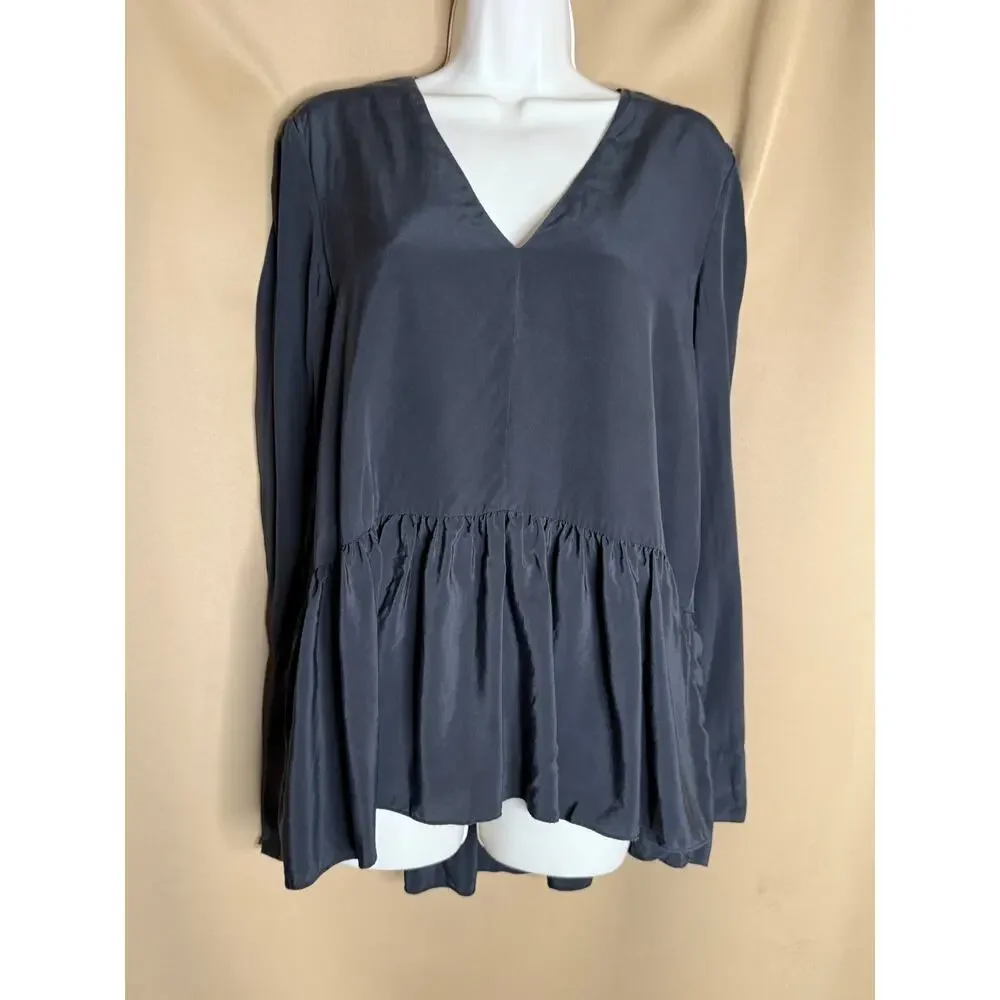 Tibi black silk