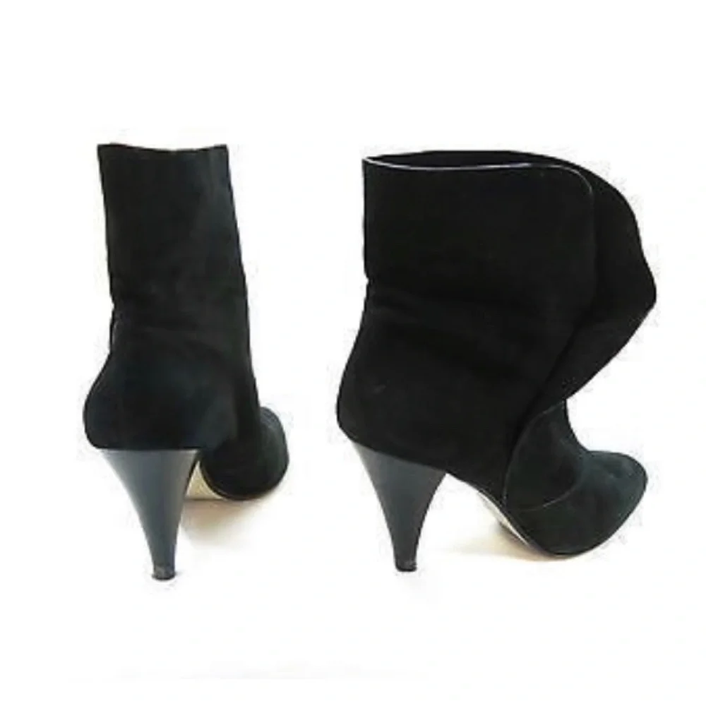 Via Spiga Black Suede Booties
