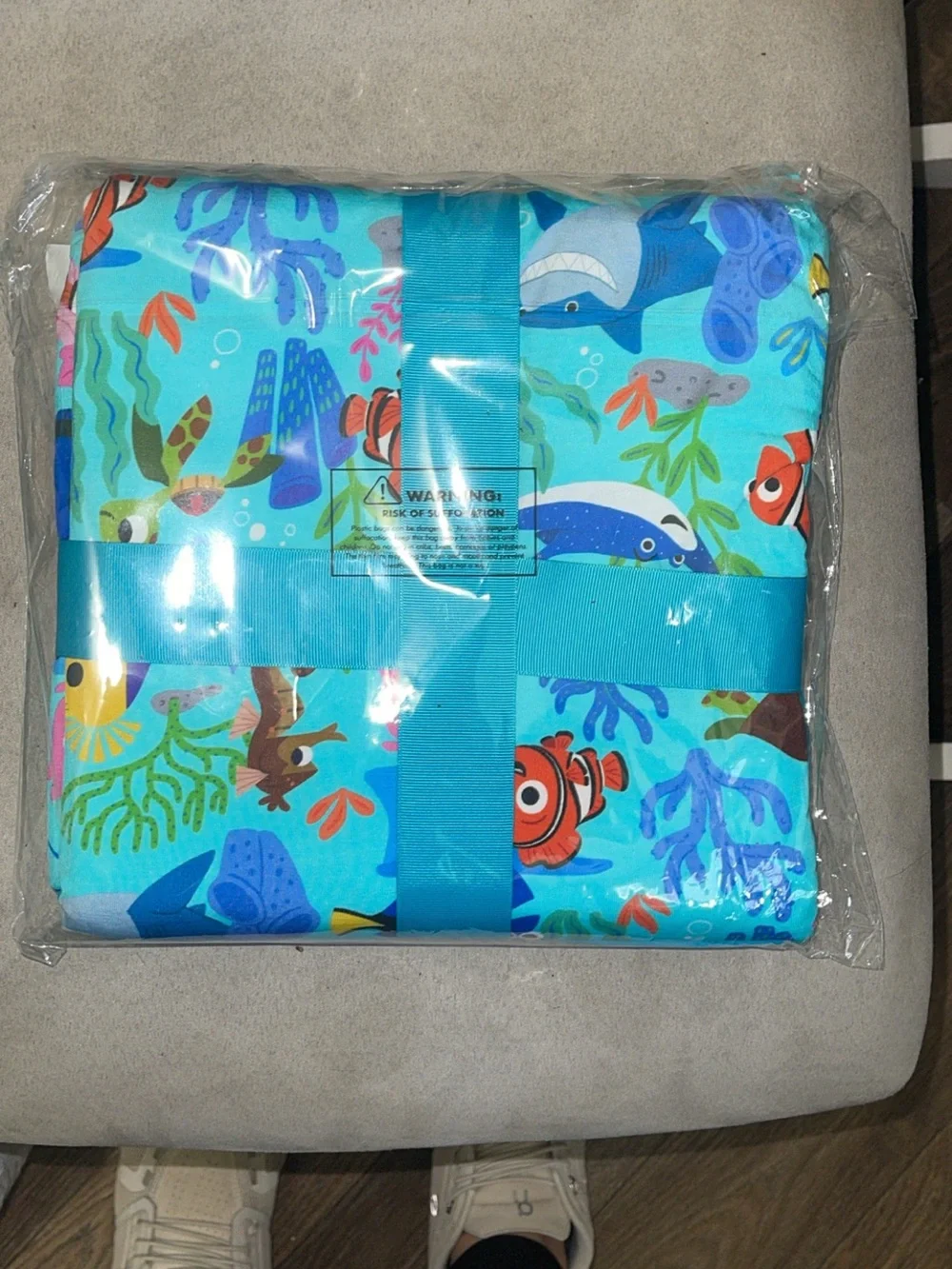 Disney Blue Ocean Sea Creature Cloud Blanket