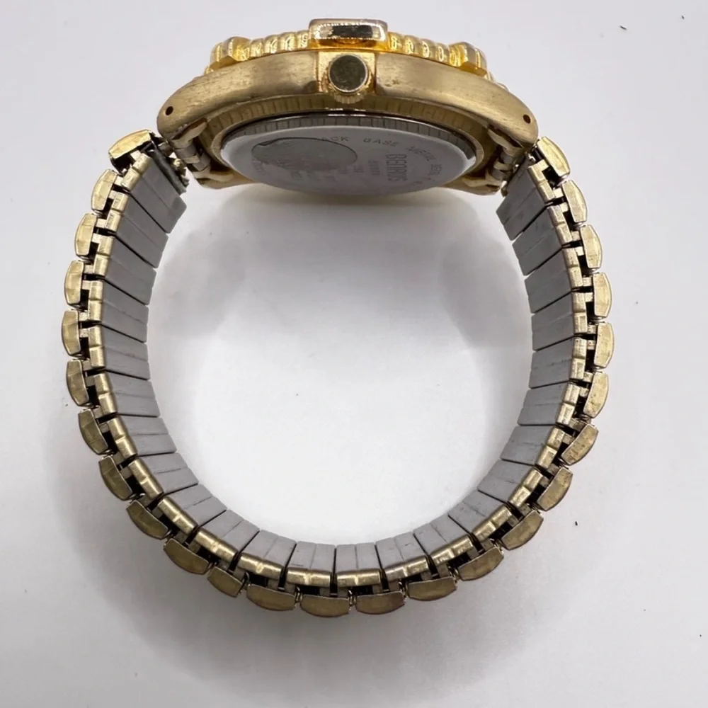 Benrus Men’s Gold-Tone Black Dial Date Watch