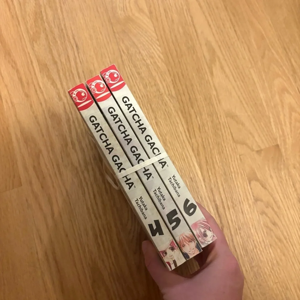 Gatcha Gacha Manga Book Bundle Lot Volume 4-6 Yutaka Tachibana