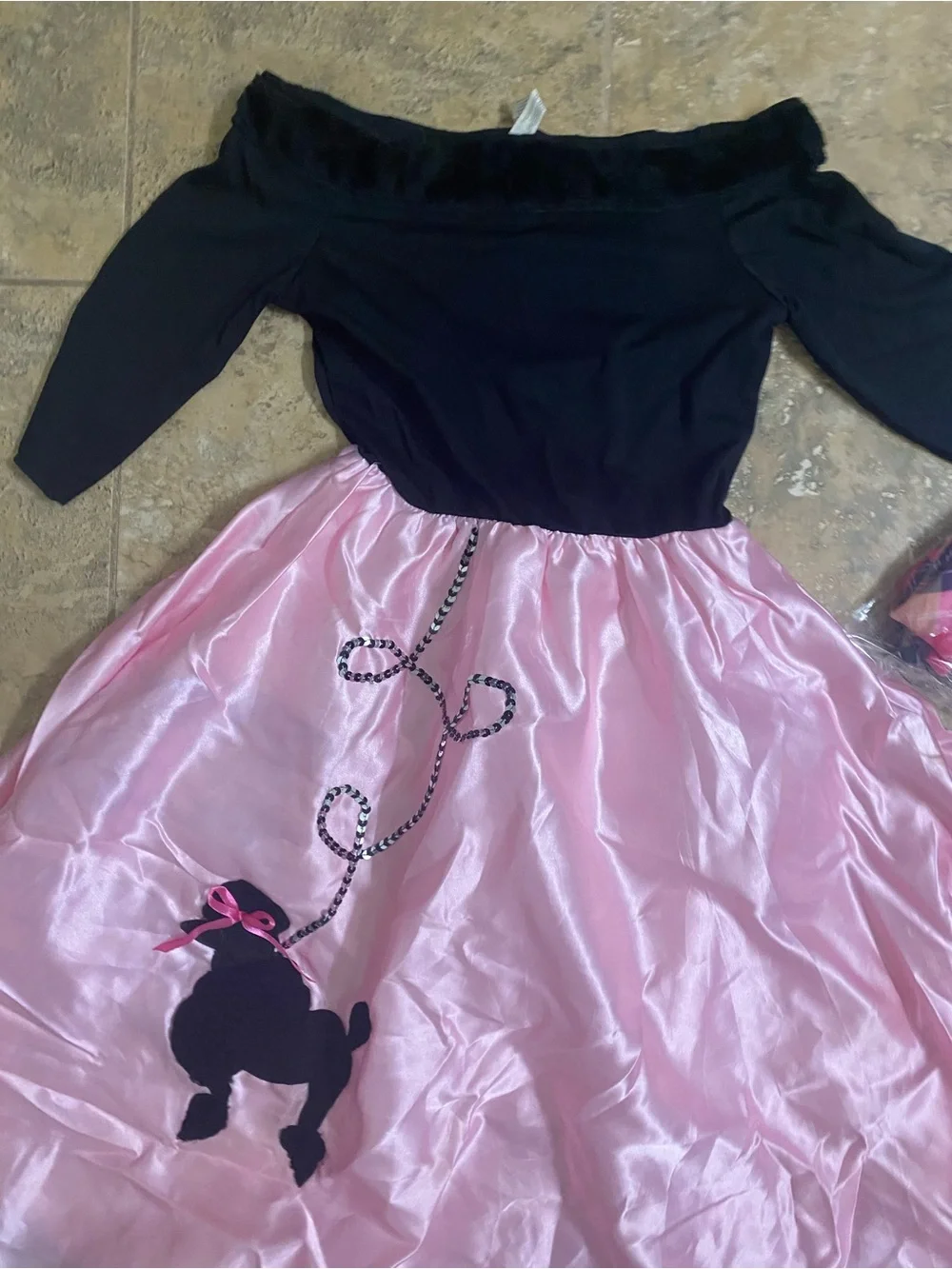 Amscan Miss Sock Hop Girl's Poodle Halloween Dress 50s Retro Costume Size L New