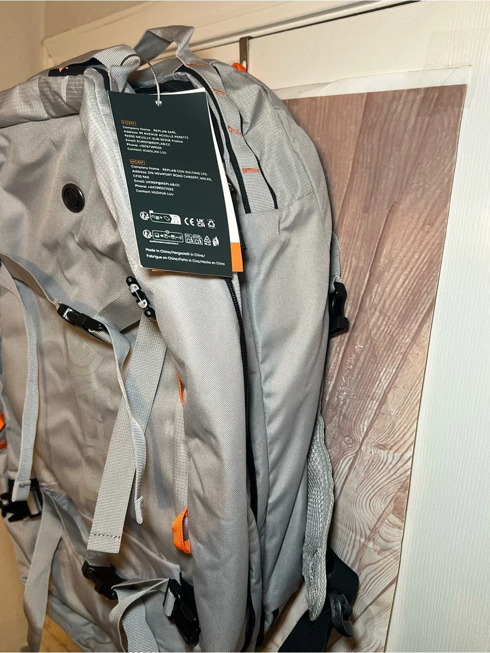 Tolaccea gray backpack