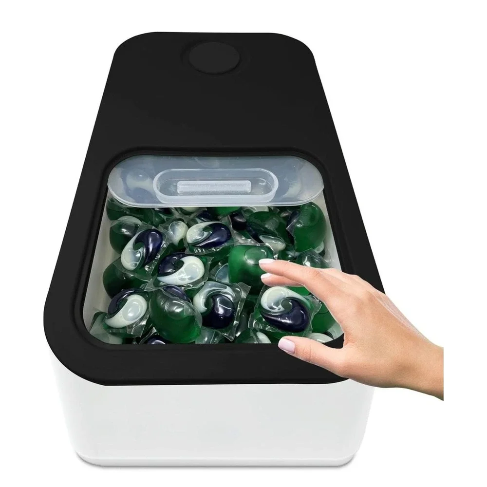 Large Laundry Pods Container with Sliding Lid, 15