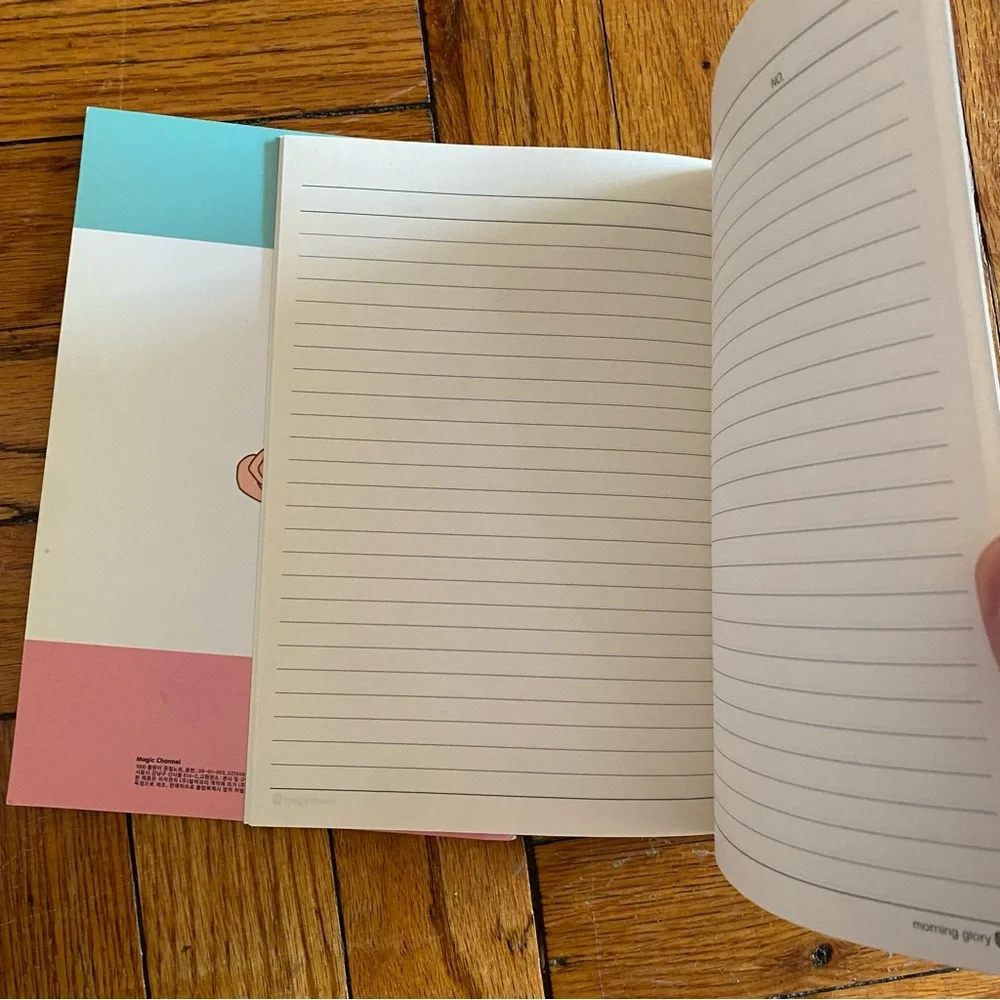 Two Thin Seal Print Notebooks