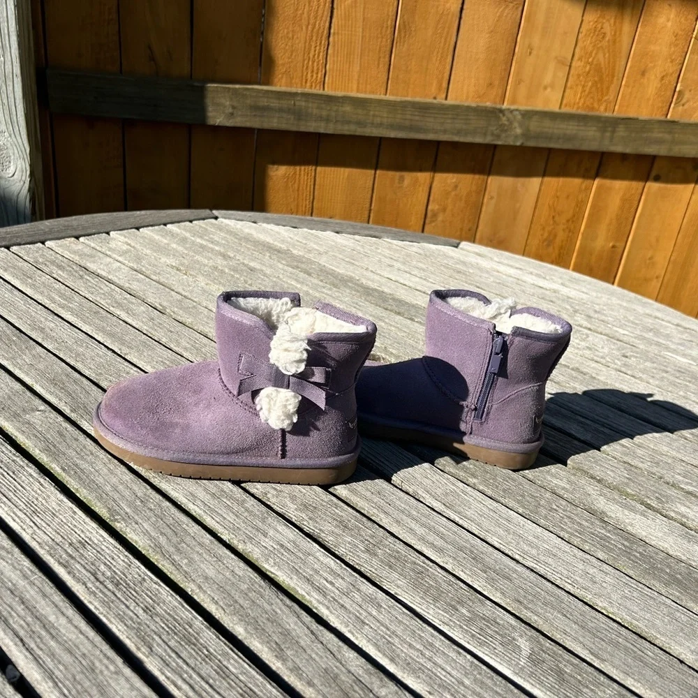 Koolaburra‎ by UGG Victoria Mini Winter Boots Purple Suede Size 13 little girls