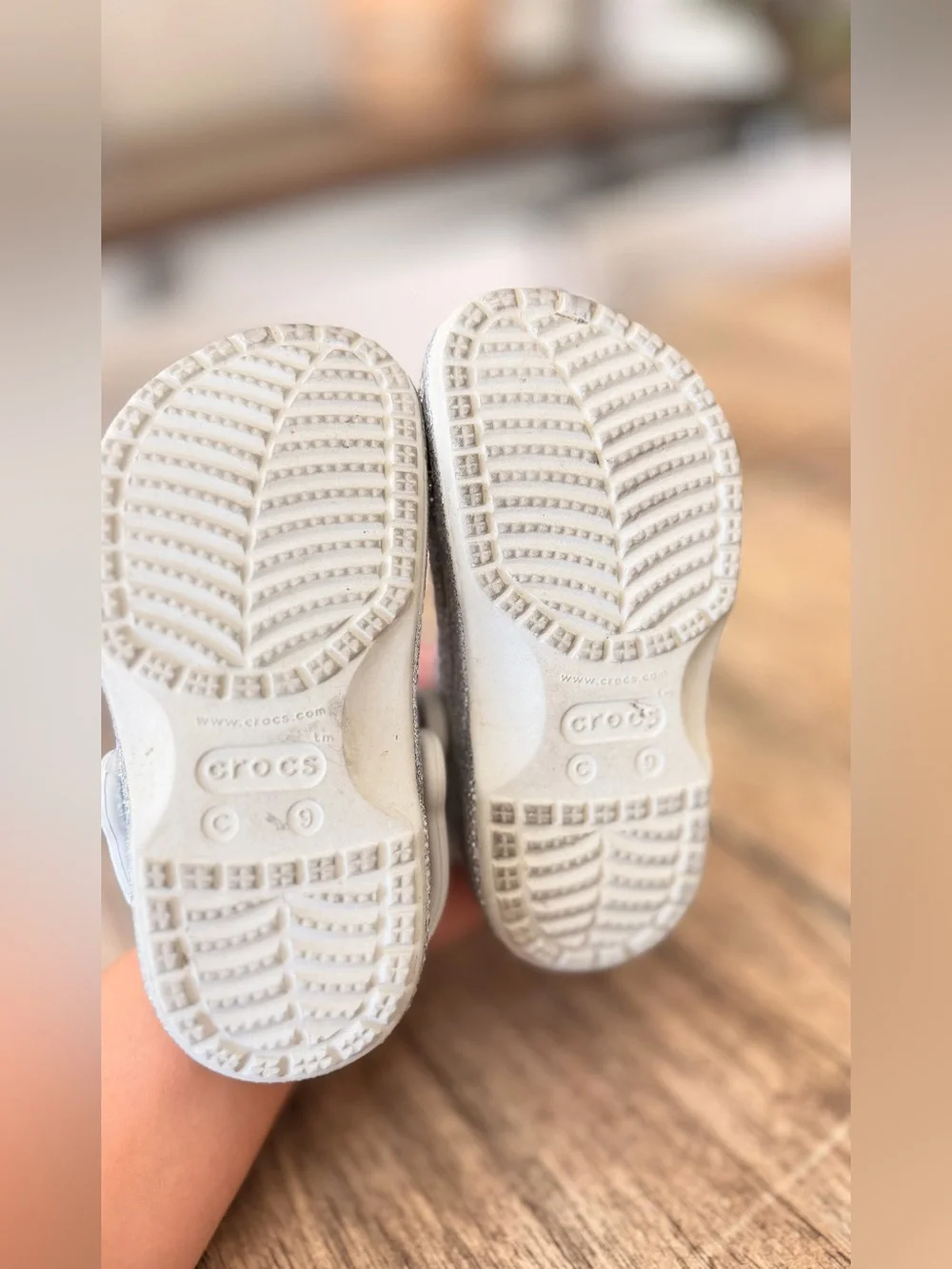 CROCS glitter covered