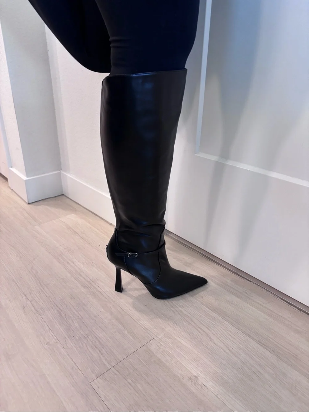 Sam Edelman Elia 8.5 Wide Calf black pointed boots