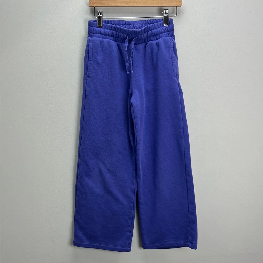 GAP Kids Wide Leg Sweatpants Girls Size 8 Purple Baggy