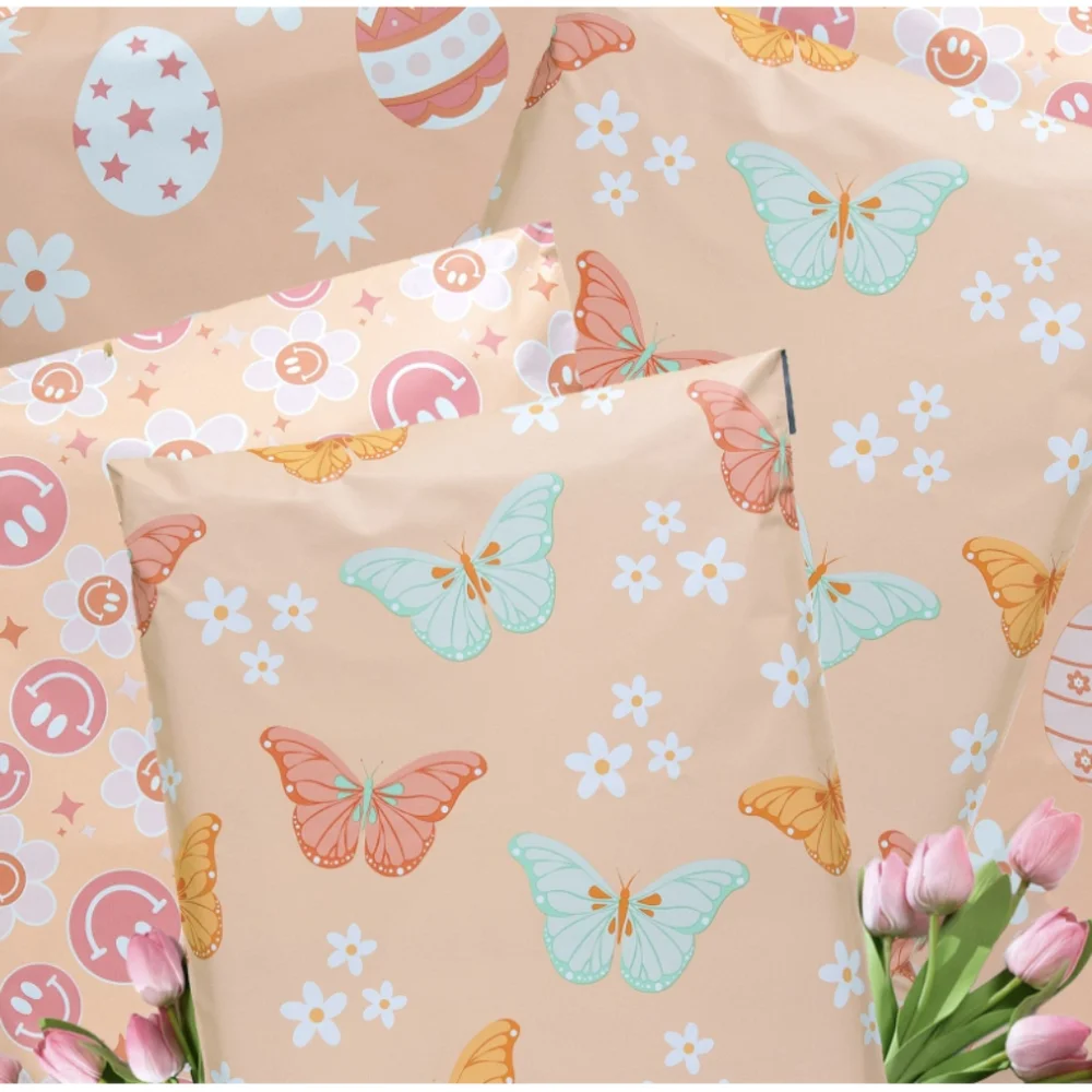 20 7.5x10.5 Pink Butterfly 🦋 Poly Mailers