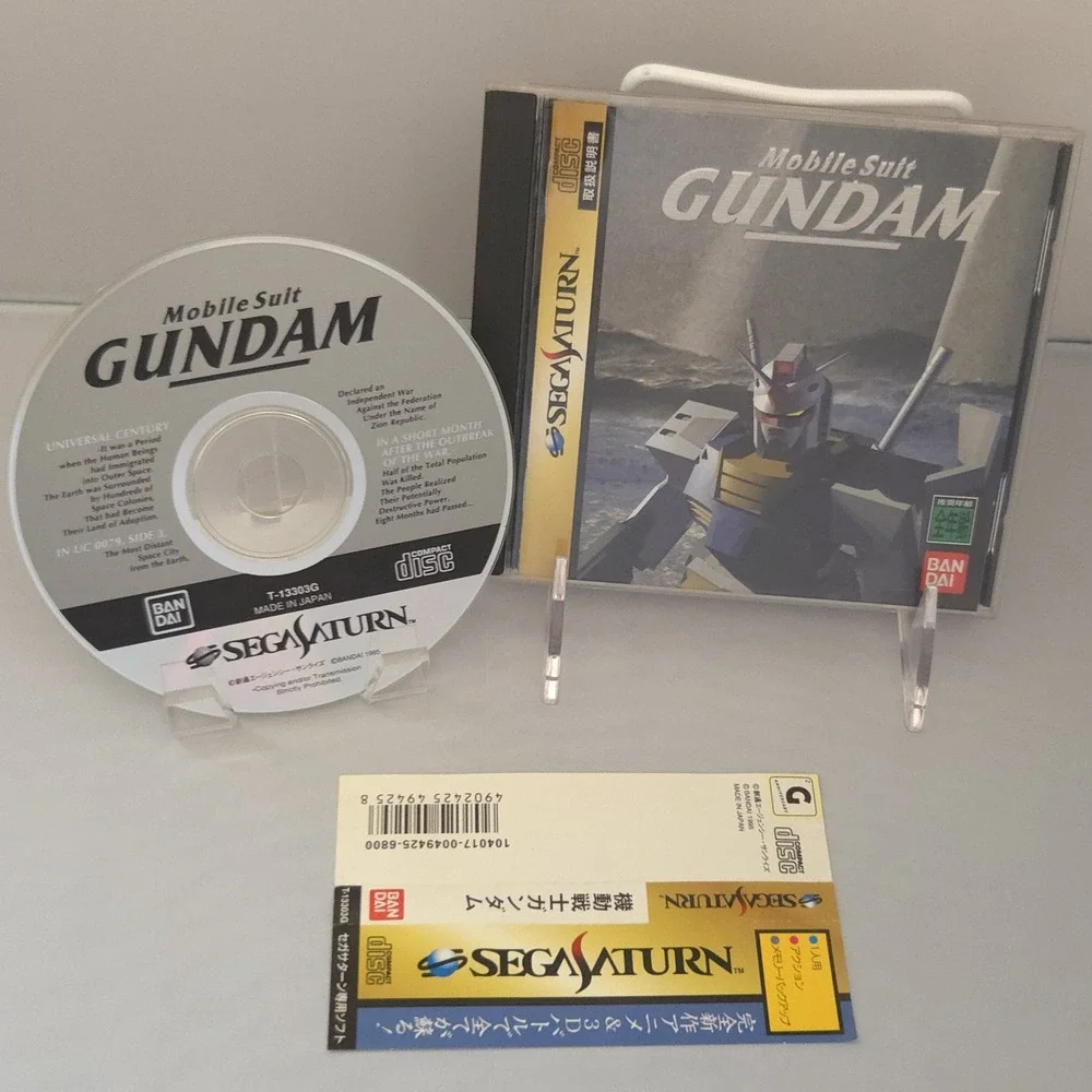 Mobile Suit Gundam - Sega Saturn Japan Import - CIB W/ OBI Strip - Tested